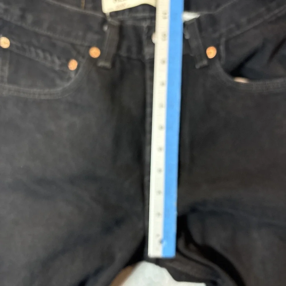 Levi's 505 Regular Fit‎ Jeans 31x30 (29x30) Y2K Black 100% Cotton Denim